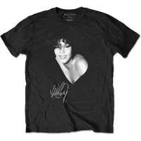 Ginza.se Whitney Houston: Unisex T-Shirt/B&W Photo (Black) (Small)