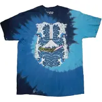 Ginza.se Nick Mason's Saucerful of Secrets: Unisex T-Shirt/Hokusai Wave Dip Dye (Blue) (Ex-Tour) (X-Large)