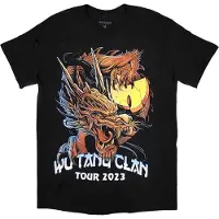 Ginza.se Wu-Tang Clan: Unisex T-Shirt/Tour '23 Dragon Back Print (Black) (Back Print & Ex-Tour) (Medium)