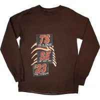 Ginza.se Travis Scott: Unisex Long Sleeve T-Shirt/Summer Run 2023 Stockholm (Brown) (Back Print & Ex-Tour) (Medium)