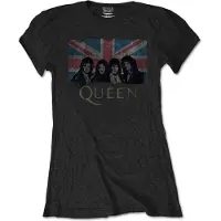 Ginza.se Queen: Ladies T-Shirt/Union Jack (Black) (XX-Large)