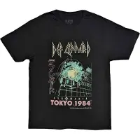 Ginza.se Def Leppard: Unisex T-Shirt/Tokyo (Charcoal Grey) (Large)