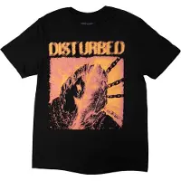 Ginza.se Disturbed: Unisex T-Shirt/European Tour '23 Split Face (Black) (Back Print & Ex-Tour) (Small)