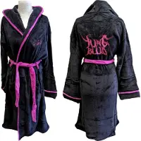 Ginza.se Yungblud: Unisex Bathrobe/I'm Weird (Black & Hot Pink) (Back Print) (Medium - Large)