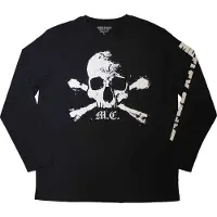 Ginza.se Mötley Crue: Unisex Long Sleeve T-Shirt/Orbit Skull (Black) (Sleeve Print) (Small)