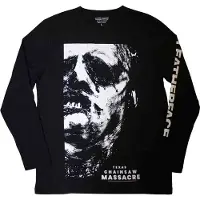 Ginza.se The Texas Chainsaw Massacre: Unisex Long Sleeve T-Shirt/Leather Face (Black) (Back Print) (Medium)