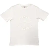 Ginza.se Avenged Sevenfold: Unisex T-Shirt/Classic Deathbat (White) (Hi-Build White-On-White) (Large)