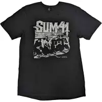 Ginza.se Sum 41: Unisex T-Shirt/Band Photo European Tour 2022 (Black) (Back Print & Ex-Tour) (Small)