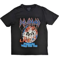 Ginza.se Def Leppard: Unisex T-Shirt/Pyro World Tour (Black) (X-Large)