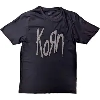 Ginza.se Korn: Unisex T-Shirt/Logo (Black) (Hi-Build) (X-Large)