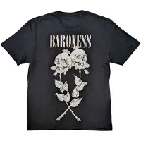 Ginza.se Baroness: Unisex T-Shirt/Razor Bloom (Black) (Back Print) (Large)