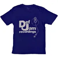 Ginza.se Def Jam Recordings: Unisex T-Shirt/Logo & Stylus (Navy Blue) (Medium)