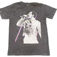 Ginza.se Freddie Mercury: Unisex T-Shirt/Glow (Black) (Wash Collection) (X-Large)
