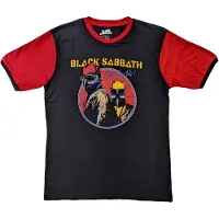 Ginza.se Black Sabbath: Unisex Ringer T-Shirt/Never Say Die (Black & Orange) (X-Large)