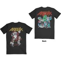 Ginza.se Anthrax: Unisex T-Shirt/Vintage Christmas (Black) (Back Print) (Small)