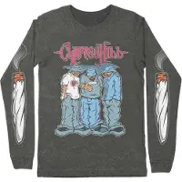 Ginza.se Cypress Hill: Unisex Long Sleeve T-Shirt/Blunted (Black) (Sleeve Print) (Large)