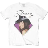 Ginza.se Shania Twain: Unisex T-Shirt/Purple Photo (White) (Large)