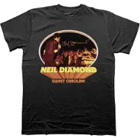 Ginza.se Neil Diamond: Unisex T-Shirt/Sweet Caroline Oval (Black) (Large)