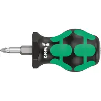 Wera 355 PZ korsförsänkt stubbskruvmejsel/karburatorskruvmejsel PZ 1 x 25 mm - (5 st)