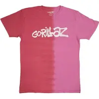 Ginza.se Gorillaz: Unisex T-Shirt/Two-Tone Brush Logo (Red) (Wash Collection) (XX-Large)