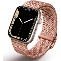 Uniq Armband till Apple Watch 41mm UNIQ Aspen Flätat Rosa