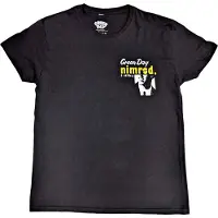 Ginza.se Green Day: Unisex T-Shirt/Nimrod Breast Print (Black) (Back Print) (Medium)