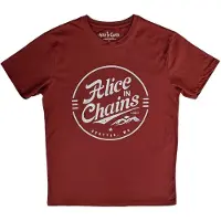 Ginza.se Alice In Chains: Unisex T-Shirt/Circle Emblem (Red) (Large)