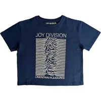 Ginza.se Joy Division: Ladies Crop Top/Unknown Pleasures (Denim Blue) (XX-Large)