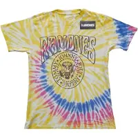 Ginza.se Ramones: Unisex T-Shirt/Crest Psych (Yellow) (Wash Collection) (X-Large)