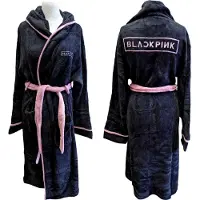 Ginza.se BlackPink: Unisex Bathrobe/Logo (Black) (Back Print) (Medium - Large)