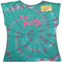 Ginza.se The Sex Pistols: Ladies Crop Top/Logo (Green) (Wash Collection) (Large)