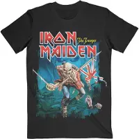 Ginza.se Iron Maiden: Unisex T-Shirt/Trooper Eddie Large Eyes (Black) (Small)