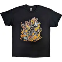 Ginza.se Slayer: Unisex T-Shirt/Cartoon Flames (Black) (Small)