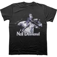 Ginza.se Neil Diamond: Unisex T-Shirt/Singing (Black) (X-Large)