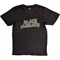 Ginza.se Black Sabbath: Unisex T-Shirt/Wavy Logo (Black) (Hi-Build) (Medium)
