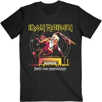 Ginza.se Iron Maiden: Unisex T-Shirt/Beast Over Hammersmith Eddie & Devil Tonal (Black) (Medium)