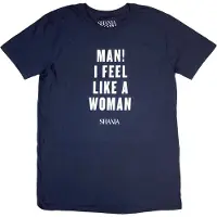 Ginza.se Shania Twain: Unisex T-Shirt/Feel Like A Woman (Navy Blue) (Medium)