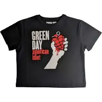 Ginza.se Green Day: Ladies Crop Top/American Idiot (Black) (Large)