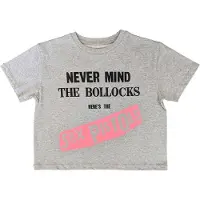 Ginza.se The Sex Pistols: Ladies Crop Top/Never Mind The Bollocks Original Album (Grey) (Large)