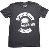 Ginza.se Black Label Society: Unisex T-Shirt/Worldwide V. 2 (Black) (Back Print) (Medium)