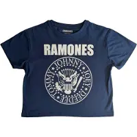 Ginza.se Ramones: Ladies Crop Top/Presidential Seal (Denim Blue) (Small)