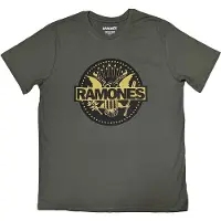 Ginza.se Ramones: Unisex T-Shirt/Gold Seal (Green) (X-Large)