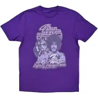 Ginza.se Thin Lizzy: Unisex T-Shirt/Vagabonds of the Western World Mono Distressed (Purple) (Small)