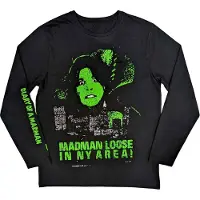 Ginza.se Ozzy Osbourne: Unisex Long Sleeve T-Shirt/Madman Loose (Black) (Back & Sleeve Print) (Large)