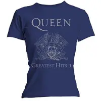 Ginza.se Queen: Ladies T-Shirt/Greatest Hits II (Blue) (Skinny Fit) (XX-Large)