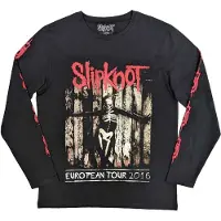 Ginza.se Slipknot: Unisex Long Sleeve T-Shirt/Skeleton Flag (Black) (Back & Sleeve Print) (Small)