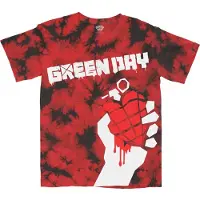 Ginza.se Green Day: Unisex T-Shirt/American Idiot (Red) (Wash Collection) (Large)
