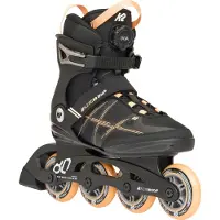 K2 Rullskridskor - Alexia 80 Boa - Svart/Orange - Inlines - - 36,5 - Rullskridskor
