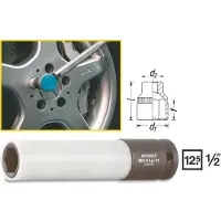 Hazet 904SLG-17 904SLG-17 Ytter-sexkantig Kraft-hylsnyckelinsats 17 mm 1/2