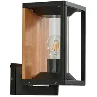 LUCANDE Utomhusbelysning , Candina, dimbara, Svart, Balkong, Aluminium, Modern